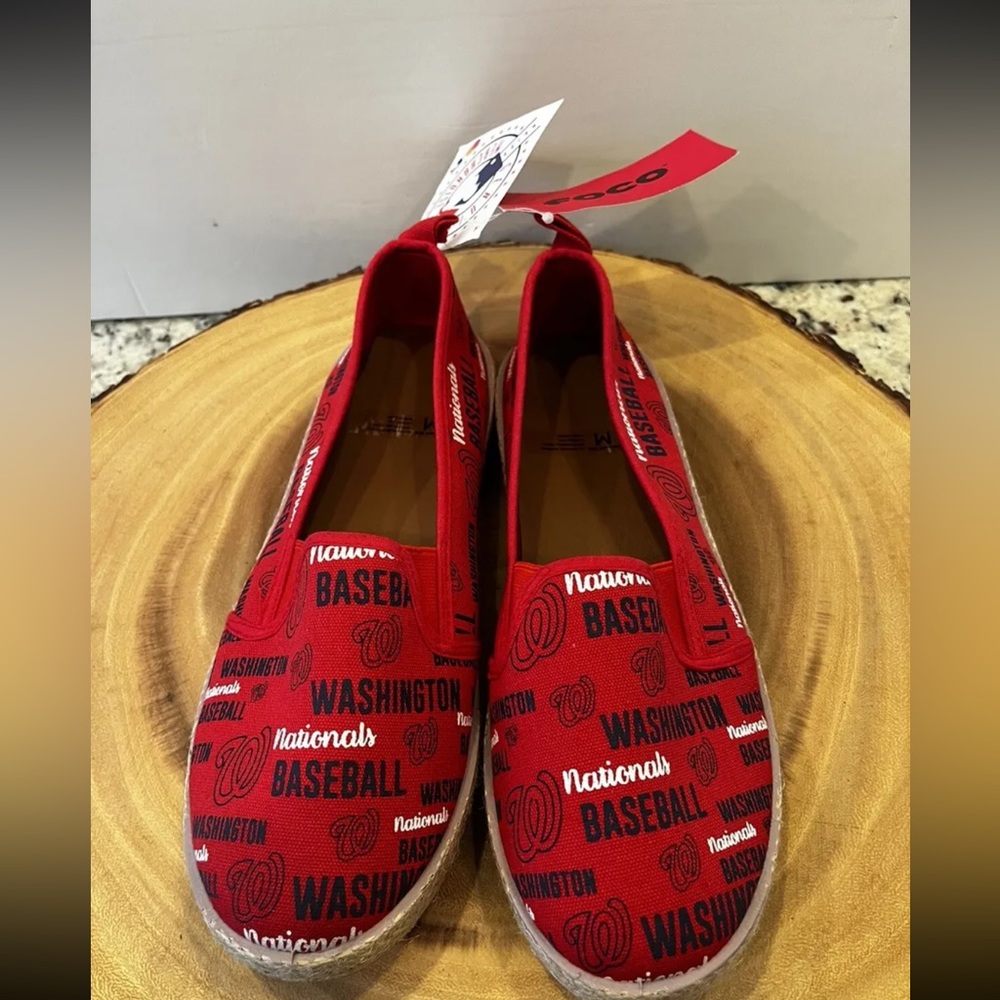 New w/ tags. Women's FOCO Brand Washington Nationals canvas shoes. Size Medium